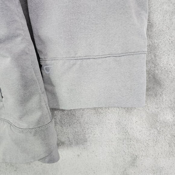 Womens Gray GapFit Jacket Full Zip Long Sleeve Mock Neck Polyester Blend Size XL - Picture 5 of 12